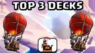 Top 3 *BEST DECKS* for the Evolution Snowball! - Clash Royale