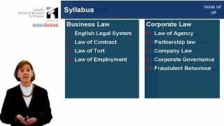 Introduction to ACCA F4 Corporate and Business Law