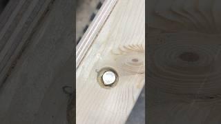 How to recess a bolt into your projects for that professional finish #woodworkingtips #woodworking