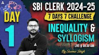 SBI Clerk Reasoning 2024-25 | SBI Clerk Reasoning Inequality and Syllogism | By Saurav Singh