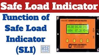 SLI - Safe Load Indicators | Function of Safe Load Indicator