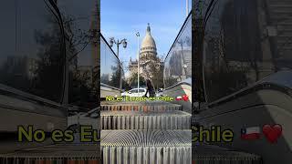 NO ES EUROPA es CHILEEEEEEE ️ la salida más BONITA de METRO de SANTIAGO  #shorts