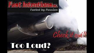 Fast Intentions G37x Sedan Cat Back Exhaust Cold Start - 18in Res