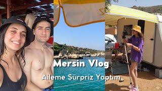 Mersin Tatilim | Aileme Sürpriz Yaptım , Bayram Vlogu, Mersin'de Denize Girdik, Piknik Yaptık 