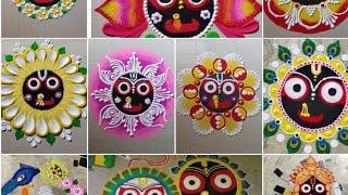 38 beautiful and attractive Jagannath rangoli for Kartik Purnima/panchuka special rangoli