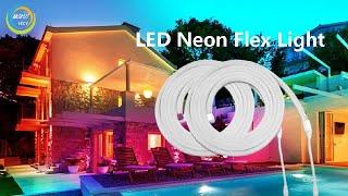 Installation Guide of  12V RGB Neon Light Flexible Neon Light