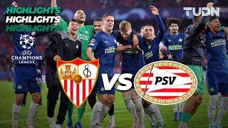 Sevilla vs PSV Eindhoven - HIGHLIGHTS | UEFA Champions League 23/24 | TUDN