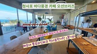 해운대 청사포 바다풍경 오션브리즈 카페 VLOG|부산 해운대 브이로그