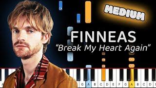 Learn To Play Break My Heart Again FINNEAS on Piano! (Medium)