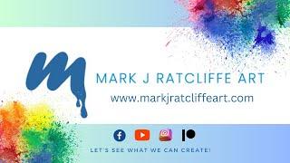 Message from Mark J Ratcliffe Art / Thank You for Everything / 2023  / Abstract Acrylic Fluid Art