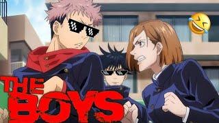 Jujutsu Kaisen Funny Moments In Hindi | Gojo Thug Life Moment | The Boys Meme #gojo #jjk #trending