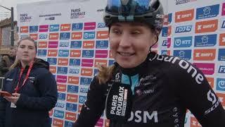 Megan Jastrab - Interview at the start - Paris-Roubaix Femmes 2023