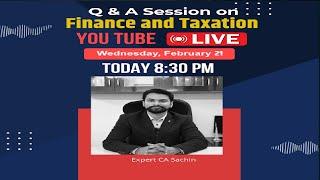 Expert CA Sachin (Financial Education)  is live.