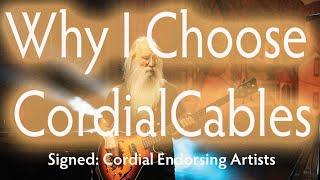 Why I Use and Endorse Cordial Cables. Signed, Cordial Endorsing Artists and Engineers