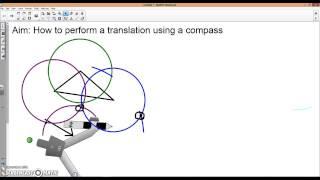 How to perform a translation using a compass