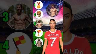 Georgina ranks six packs of footballers - Ronaldo vs Messi vs Neymar vs Mbappe vs Ramos