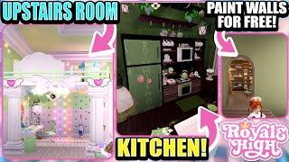 BEST HACKS TO MAKE A GORGEOUS DORM ON A BUDGET! Kitchens, Free Wall Paint and more!  Royale High