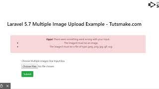 Laravel Multiple Image Upload Example  - Tutsmake.com