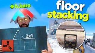 hJune’s NEW BEST 2x1 Expansion Base in Rust (Floorstack and Bunkers)