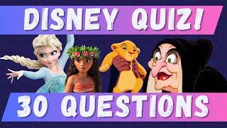DISNEY QUIZ | 30 questions, test your knowledge!