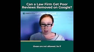 Joy Hawkins: Can a Law Firm Get Poor Reviews Removed on Google?