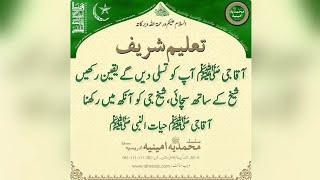 آقاجیﷺ آپ کو تسلی دیں گے یقین رکھیں   Taleem Sharif | #381 #idreesia #taleem