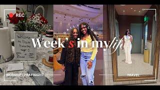 VLOG: Worship + Prayer Girls Night | Apartment Search | Trip to Florida | Natural Hair Maintenance