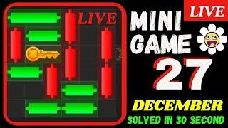 27 December Live Hamster Puzzle Trick: P2E Hamster Kombat key, MiniGame Solved, slow step by step