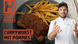 Schnelles Currywurst mit Pommes Rezept aus dem Philips Airfryer Dual Basket von Steffen Henssler