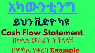 indirect method of cash flow statement example