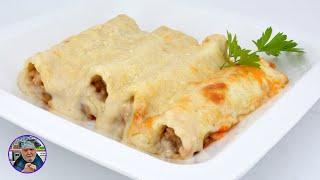 Canelones con carne del cocido - cocina familiar con javier romero tv - canelones de cocido