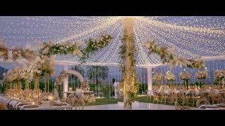 Gorgeous Wedding in Palm Desert at Kempa Villa | Featured in Vogue | Brilliant Event Lighting