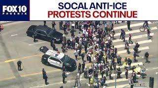 Fourth Day of Los Angeles ICE protests  | FOX 10 Phoenix