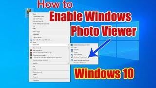 windows photo viewer | windows 10 | enable windows photo viewer windows 10 | registry update