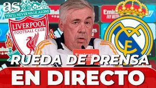 ANCELOTTI y BELLINGHAM, EN DIRECTO | RUEDA DE PRENSA previa LIVERPOOL vs. REAL MADRID