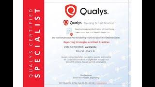 Qualys RSBP Exam 2.2 Live Question & Answers | Passed | Reporting Strategies and Best Practices.