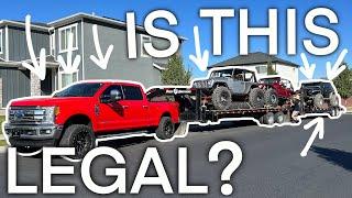 HOW TO DOUBLE TOW 3 JEEPS!!