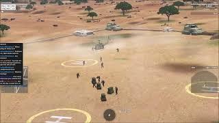 Liru is drunk and keeps running over GC with his helicopter...