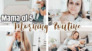 REAL LIFE BUSY MOM OF 5 MORNING ROUTINE ️ // Toddler + Newborn // Large Homeschooling Family