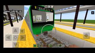 Minecraft metro train drive