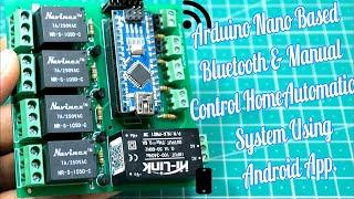 Arduino Nano based Bluetooth & Manual Control Homeautomation System  Using Android App.| jlcpcb