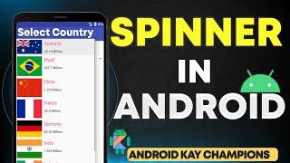 What is Use of Spinner in Android - Android Studio Tutorial