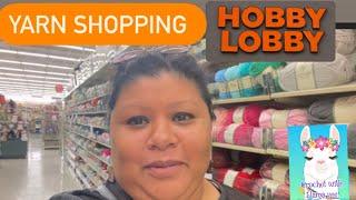 Hobby lobby yarn shopping @Llamavee #hobbylobby #yarnhaul #loveshopping