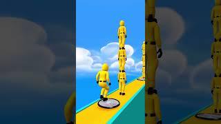 TOWER RUN CHALLENGE with YELLOW Squid play Game 2025 #funny #shorts