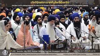 074 Bhai Harpreet Singh Jee Toronto - Saturday PM - Toronto July 2022 Annual Akhand Keertan Smaagam