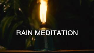 Ambient Rain and Fire Background for Meditation & Healing | 10 Hour