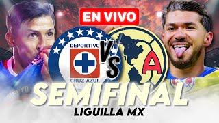 ¡EL PARTIDO DEL SIGLO! CRUZ AZUL 3-4 AMÉRICA  EN VIVO | SEMIFINAL VUELTA ️ ¡SÓLO ES NARRACIÓN!