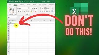 Don't do this in Excel #shorts