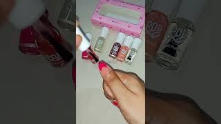 Easiest way to do French Tip Nails #frenchtipnails #nailart #easynailart