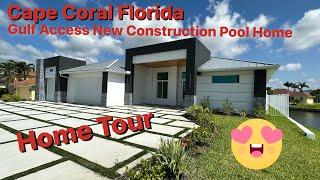 Gulf Access New Construction Pool Home Tour. Cape Coral Florida New Construction Homes For Sale.